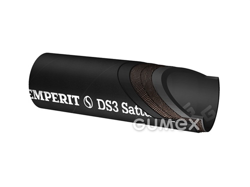 Hadice na páru DS3, 13/23mm, pára: 6bar, +164°C, voda: 18bar, +95°C, EPDM/EPDM, černá